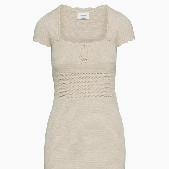 Aritzia Dresses & Skirts - Aritzia Wilfred Reception Dress in Heather Bone